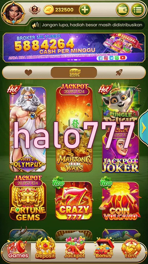 halo777 Tangkapan Layar Resmi APK